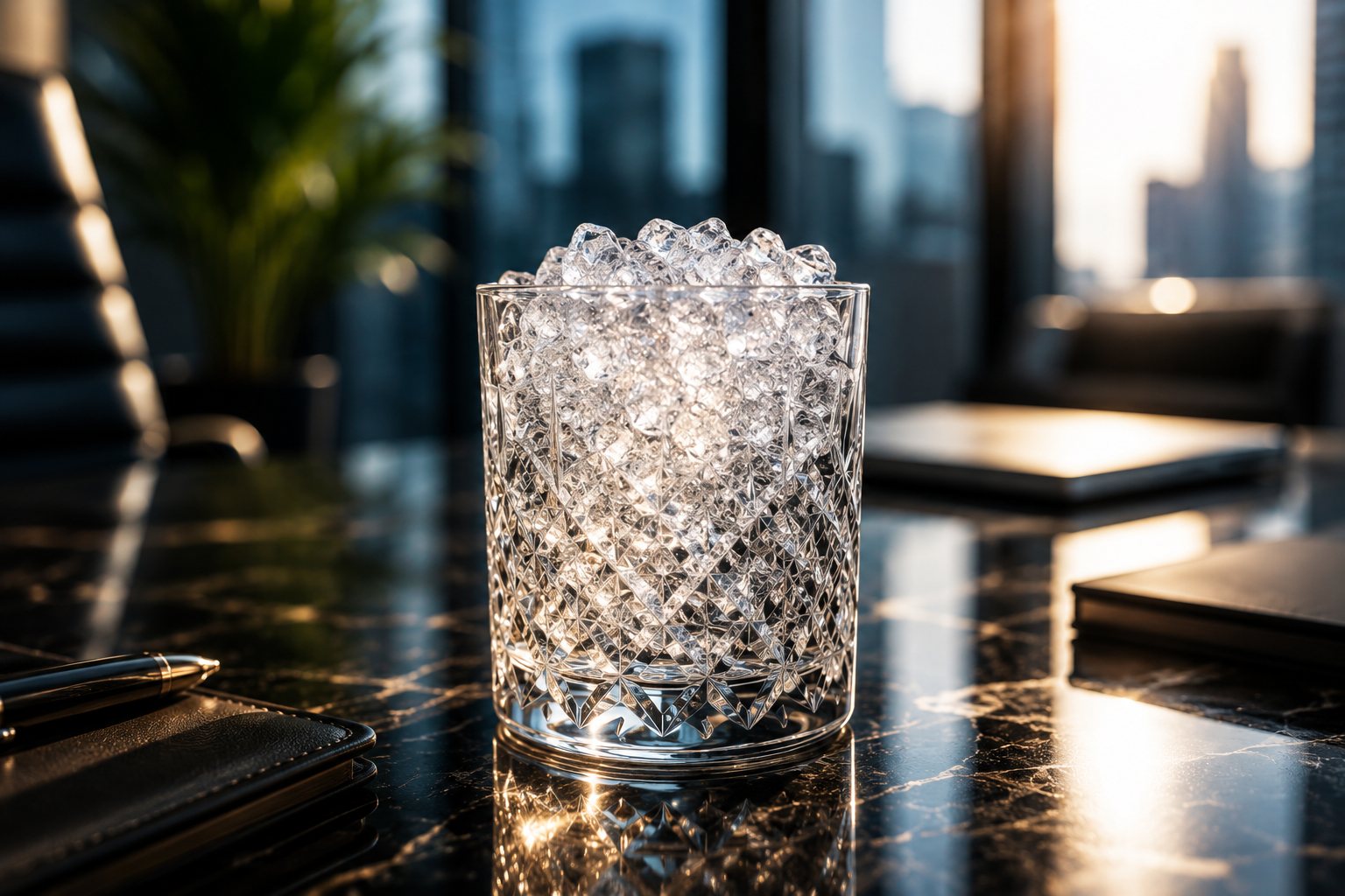 Crystal-clear nugget ice